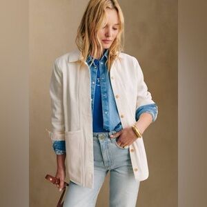 Sézane Will Jacket in Ecru